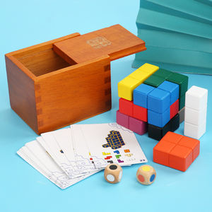 3D Educativo Soma Cube Puzzle Montessori Caja De Madera IQ Brain Challenge para Adultos y Niños Casse Tete Rompecabezas De Ingenio - Product Image 3