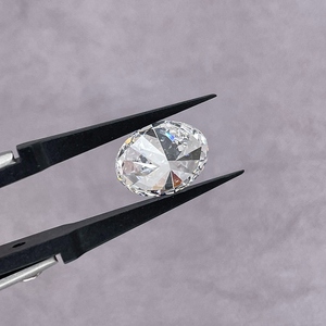Diamants ovales cultivés en laboratoire Kesari Diam LLP, certifiés IGI, taille fantaisie HPHT CVD 1,00-3,00 ct, couleur F, pour la fabrication de bijoux - Product Image 1