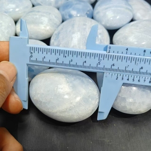 Cristal Natural Venta al por mayor de alta calidad azul calcita Palma piedra tallada piedra de <span class=keywords><strong>lava</strong></span> para la decoración del hogar - Product Image 5