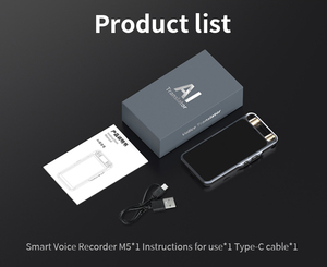 Enregistreur vocal intelligent VORMOR M5 avec écran tactile de 5,0 pouces, traduction en temps réel dans 134 langues, appareil numérique pour les réunions d'affaires - Product Image 6