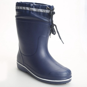 Bottes <span class=keywords><strong>de</strong></span> <span class=keywords><strong>pluie</strong></span> OEM en mousse EVA mi-mollet pour femmes, doublure en fourrure imperméable et résistante à l'huile, corde <span class=keywords><strong>de</strong></span> tirage légère pour la pêche et la chasse en été - Product Image 1