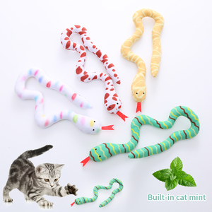 Bán buôn thoải mái catnip đồ chơi sang trọng Đồ chơi sang trọng tùy chỉnh thực hiện dễ thương con rắn mèo đồ chơi tương tác 2024 - Product Image 1