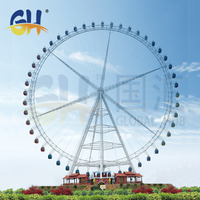 Rueda de la Fortuna Gigante de 88 Metros de Altura, Líder en la Industria, Fabricada en China, para Venta en Parques Temáticos Gigantes al Aire Libre