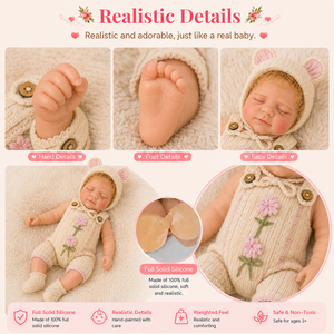 BAkwbwBY Fabricante de Muñecas Bebé Reborn Personalizadas de 12 Pulgadas, Rostro Realista Dormido, Personalización de Piel de Recién Nacido Real - Product Image 4