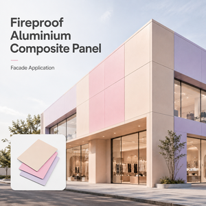 Panel ACP Ignífugo de 4 mm con Revestimiento de PVDF para Revestimiento de Paredes Exteriores y Fachadas de Hoteles de Wanya - Product Image 1