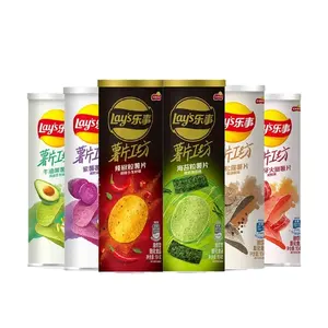 Nouvelle date de production Lay's chips de pommes de terre en conserve chips exotiques nourriture croustillante collations exotiques 104g/90g