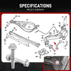 BEVINSEE <span class=keywords><strong>E36</strong></span> E46 M3 задняя подвеска рычаг управления развалом эксцентриковый Болт Комплект для BMW 3 серии 1992-2006 - Product Image 6