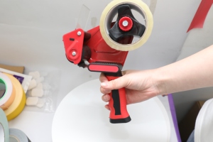 Sản phẩm mới tùy chỉnh 2 inch màu đen dính màu Đỏ dính cầm tay ưa thích kim loại đóng gói Băng Dispenser - Product Image 5