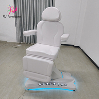 Lit de massage facial rotatif à 4 moteurs électriques pliable pour salon de beauté médicale moderne avec application de gym, mobilier de salon