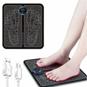 Almofada massageadora de pés ems, aparelho vibratório elétrico para massagem e pés