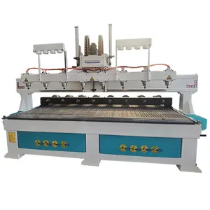 משלוח אימון רב ציר cnc 1325 2030 רב ציר cnc נתב 8 ראשים רב ציר cnc נתב מכונת