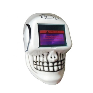 Ce ANSI tùy chỉnh cá nhân <span class=keywords><strong>Red</strong></span> <span class=keywords><strong>Skull</strong></span> Shape Auto thẫm màu Hàn Mũ bảo hiểm tại Trung Quốc - Product Image 5