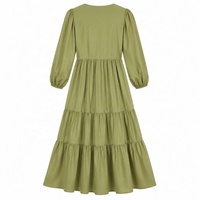 Robe d'été décontractée pour femme, personnalisée OEM, élégante, col en V, longue, 100% lin, écologique, avec ceinture tressée