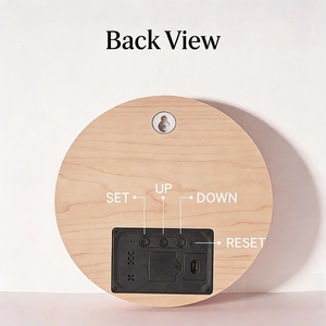 Stile nordico orologio <span class=keywords><strong>da</strong></span> <span class=keywords><strong>parete</strong></span> a LED per casa camera <span class=keywords><strong>da</strong></span> letto e ufficio moderno muto orologio digitale con materiale <span class=keywords><strong>in</strong></span> <span class=keywords><strong>legno</strong></span> per uso decorativo - Product Image 3