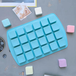 Stampo in Silicone <span class=keywords><strong>per</strong></span> Caramelle e Cioccolatini con 24 Cavità Quadrate, Stampo Personalizzato <span class=keywords><strong>per</strong></span> Dolci e Cioccolato - Product Image 5