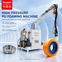 Machine à mousser PU haute pression Bujatti Engineering Support avec contrôle de température pour roues industrielles robustes en ambre