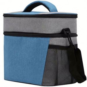 Custom Waterproof Soft Thermal Insulated Beach Picnic Wine Beer Breastmilk <b>Lunch</b> Ice Food Cooler Travel <b>Tote</b> Shoulder <b>Bag</b> Logo - Product Image 3