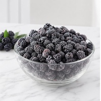 Mora congelada IQF Halal de Grado A al por mayor |   Mora Entera Congelada 100% Natural para Smoothies y Rellenos de Repostería