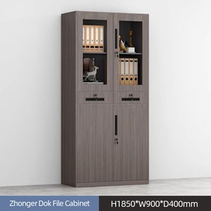 Armoire de classement moderne en acier réglable à grain de bois avec tiroirs verrouillables pour utilisation en salle de sport - <span class=keywords><strong>Rangement</strong></span> de bureau commercial - Product Image 6