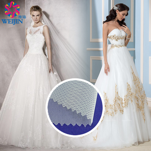 부드러운 피부 친화적 인 염색 30D 100% 나일론 메쉬 그물 35g 160cm 멀티 컬러 얇은 명주 그물 메쉬 워프 니트 자수 파워 메쉬 패브릭 원피스 - Product Image 4