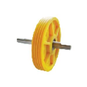 Ruote puleggia in Nylon con cuscinetti per la trazione dell'elevatore puleggia deviatrice per cinghia in acciaio serie elevatore - Product Image 5