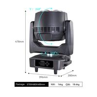 Nouvelle Lampe de Scène à Tête Mobile LED RGBW 7x60W Zoom Magic Bee Eye Beam IP33 8000K en Alliage d'Aluminium DMX512/Activée par le Son
