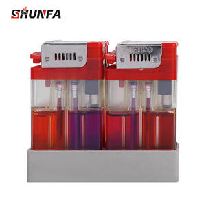 Accendino Trasparente a Doppia Fiamma, Creativo con Stampa per Coppie, Macchina Pubblicitaria Usa e Getta EF-206 in Plastica - Product Image 6