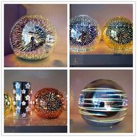 Lustre moderne en verre teinté 3D, lampe suspendue artistique en verre pour la décoration de salle à manger, bar, comptoir