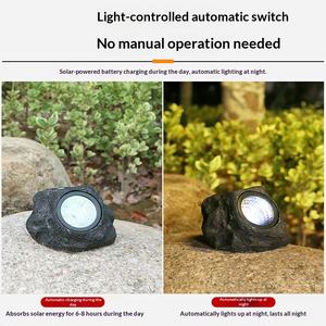 Lámparas Solares de Resina de 12V, Iluminación de 6-12 Horas, Luces de Proyección para Jardines Exteriores, Patios, Rocallas y Césped - Product Image 2