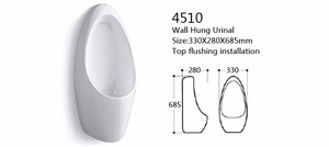 <span class=keywords><strong>Urinoir</strong></span> mural en céramique blanc pour hommes, usage <span class=keywords><strong>commercial</strong></span> et public - Product Image 3