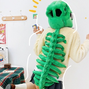 Bestselling Dinosaur Skeleton Mask Plush <b>Doll</b> Polyester PP Cotton Filling Creative Funny Dinosaur Bone Frame Toy Ages 8-13 - Product Image 3