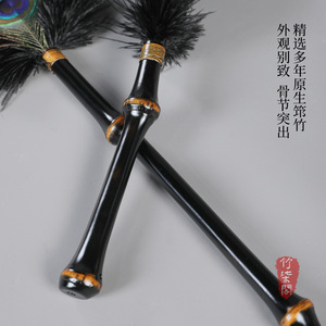 Zhuqi Pavilion Peacock Feather <b>Duster</b> Bamboo Handle Anti-static 19in Furniture <b>Cleaning</b> Tool - Product Image 3