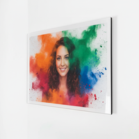 Impression sur la face arrière HD personnalisée Impressions d'art en acrylique Affichage Profondeur Couverture des couleurs Graphique Poster Panneau de verre pour photo