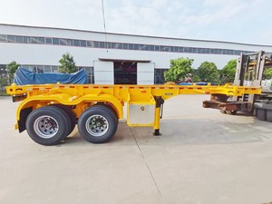 Nhà máy thương hiệu mới 30t Skeleton Trailer bán 45 tấn xương <span class=keywords><strong>container</strong></span> Trailer bán xương <span class=keywords><strong>semitrailer</strong></span> - Product Image 3