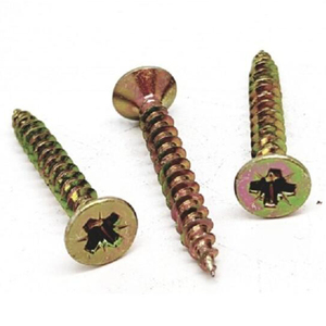 Vis autotaraudeuses en acier au carbone plaqué zinc jaune, tête Phillips, vis à bois pour la construction - Product Image 5