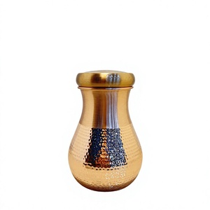 Hammered Copper Water Bottle Handcrafted Ayurvedic Bedside Carafe Sustainable Eco-Friendly Drinkware In Cheap Price - Product Image 1