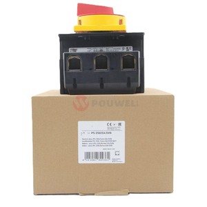 P5-250/EA/SVB เซอร์กิตเบรกเกอร์ขนาดเล็ก 4 ขั้ว 250A 690V IP65 ด้ามจับสีแดงแบบติดด้านหน้าสำหรับ IEC 4.6KA - Product Image 3