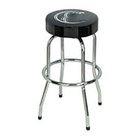 Tabouret de bar pivotant moderne en chrome à anneau unique durable, tabouret de magasin, mobilier commercial