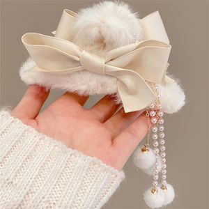 Horquilla de tiburón rojo de red de Corea, pinza para el pelo, tocado grande <span class=keywords><strong>con</strong></span> parte trasera de felpa, pinza de pelo roja elegante para mujer - Product Image 1