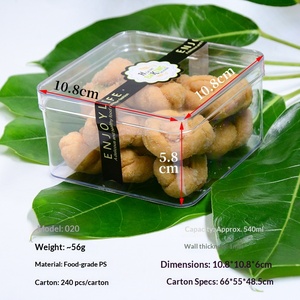 Caja de Plástico Cuadrada con Tapa y Alta Transparencia, Caja de Exhibición de Alimentos para Supermercado y Caja de Empaque para Repostería - Product Image 5