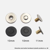 Kancing Magnet Dongguan 10mm (Bentuk Bulat Logam) untuk Pakaian Luar Ruangan