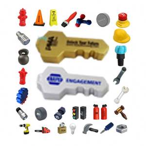 Balle anti-stress en forme de clé, logo promotionnel imprimé, mini jouets anti-stress, balle anti-stress clé - Product Image 2