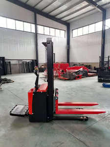 Nuevo estilo <span class=keywords><strong>1T</strong></span> 1,5 T <span class=keywords><strong>2T</strong></span> Mini apilador, apilador de paletas de montacargas eléctrico de pie hidráulico - Product Image 5