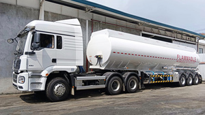 2025 H Star Grande Capacité 3 Essieux 45cbm Bateau Remorque Q235 Acier 45T Charge Utile Essence Transport Semi Camion Remorque - Product Image 6