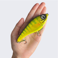 Leurre artificiel bionique VIB en forme de poisson, vibrant et oscillant, avec hameçons, appât dur pour lancer à longue portée, pêche en surface flottante