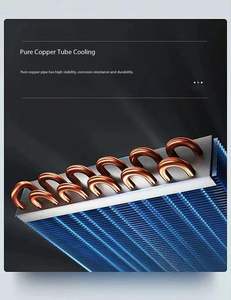 Congélateur vitrine à gelato refroidi par air pour supermarchés, refroidisseur pour restaurants, réfrigérateur pour boissons en climat frais - Product Image 5