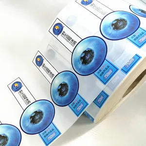 UV 涂层标签，卷包装 Lipgloss 糖浆葡萄酒标签贴纸为塑料瓶，自定义标签贴纸