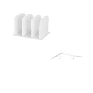 <b>Transparent</b> Divider <b>Bag</b> Rack White 4 Layers Standing Type For Wardrobe Storage - Product Image 5
