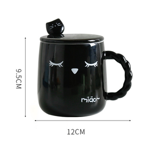 Cerámica de Alta Calidad, Colorida, con Diseño de Dibujos Animados, Apta para Desayuno, Agua Potable, Segura para Alimentos, Reutilizable, Apta para Microondas y Lavavajillas - Product Image 6