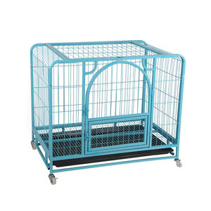 Jaula plegable de Metal para perros, jaula para perros de tamaño grande y mediano, jaula llamativa de color dorado con inodoro para perros - Product Image 2